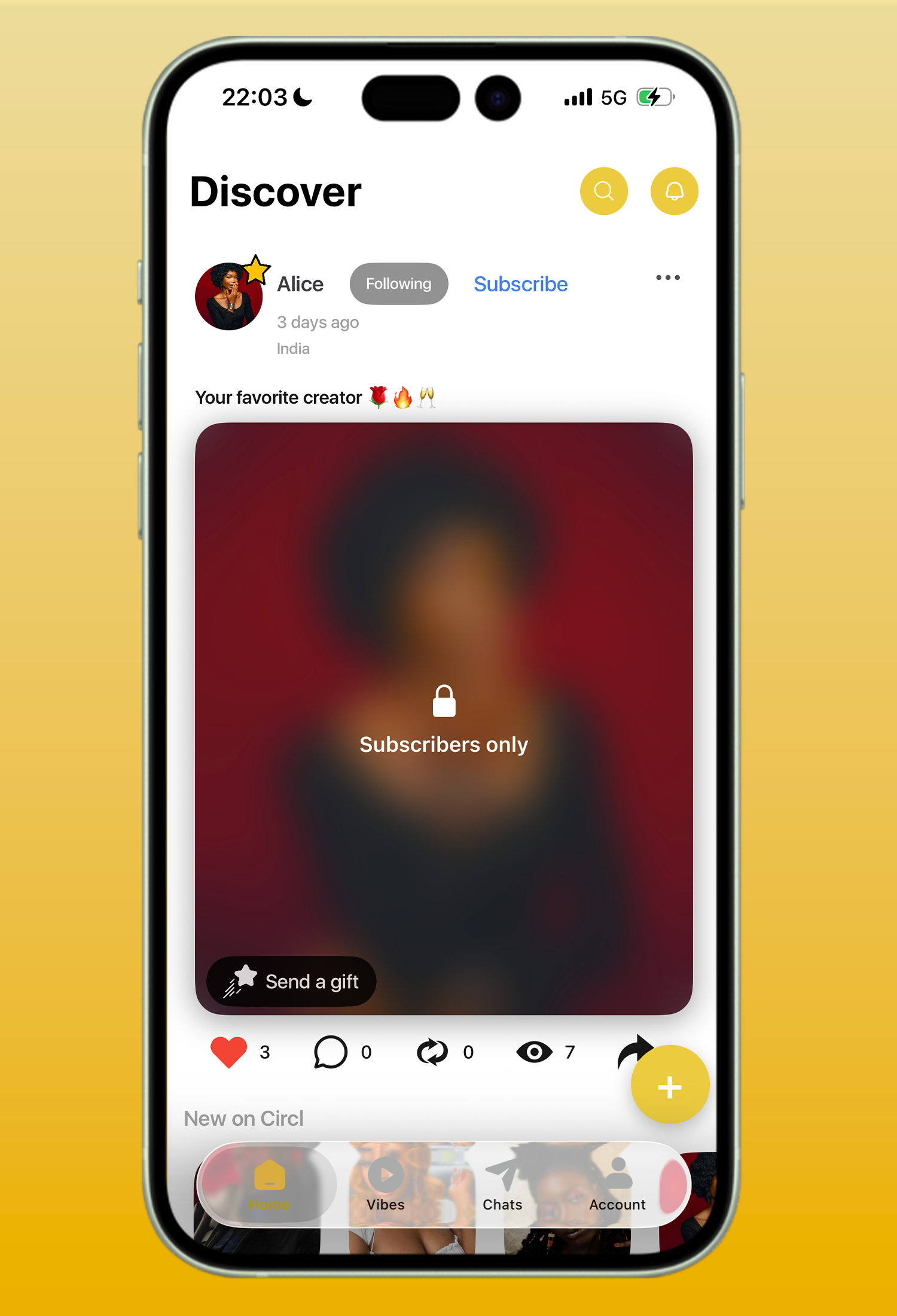 Circl app exclusive subscriber-only content for Ethiopian creators